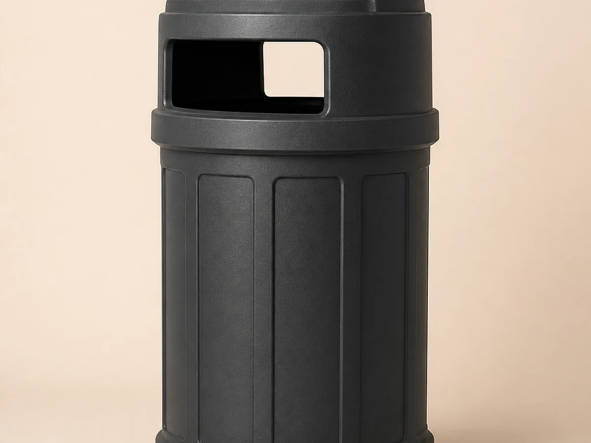 Photo non contractuelle de Poubelle publique en plastique