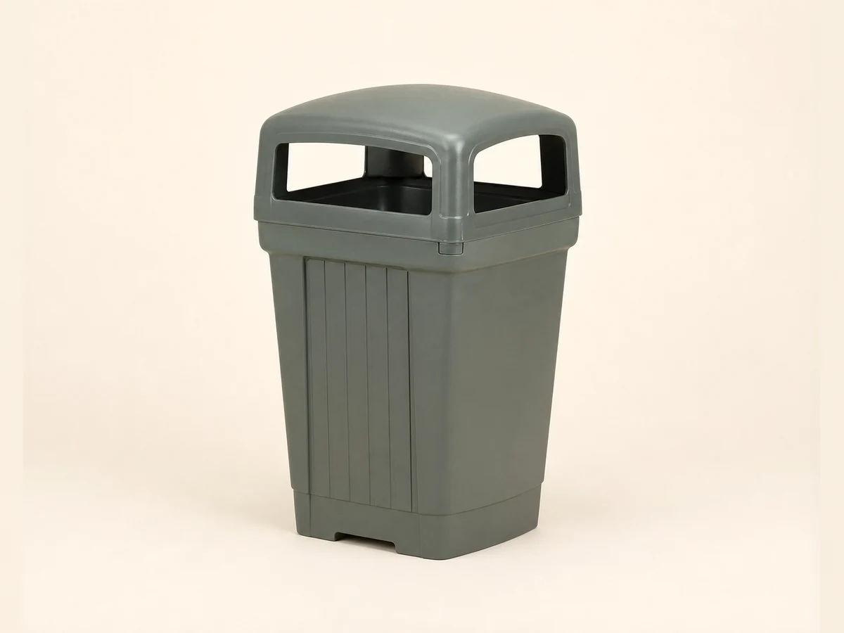 Photo non contractuelle de Poubelle urbaine en plastique
