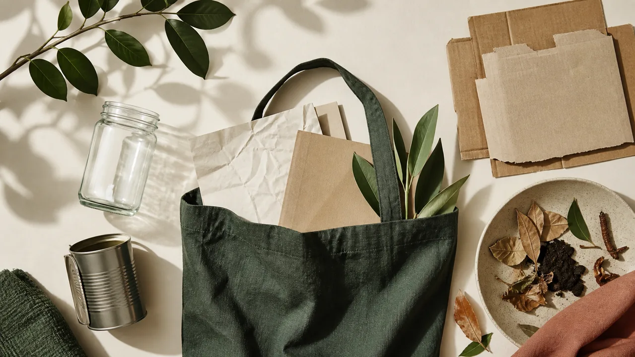 Visuel de sacs et de matériel de tri