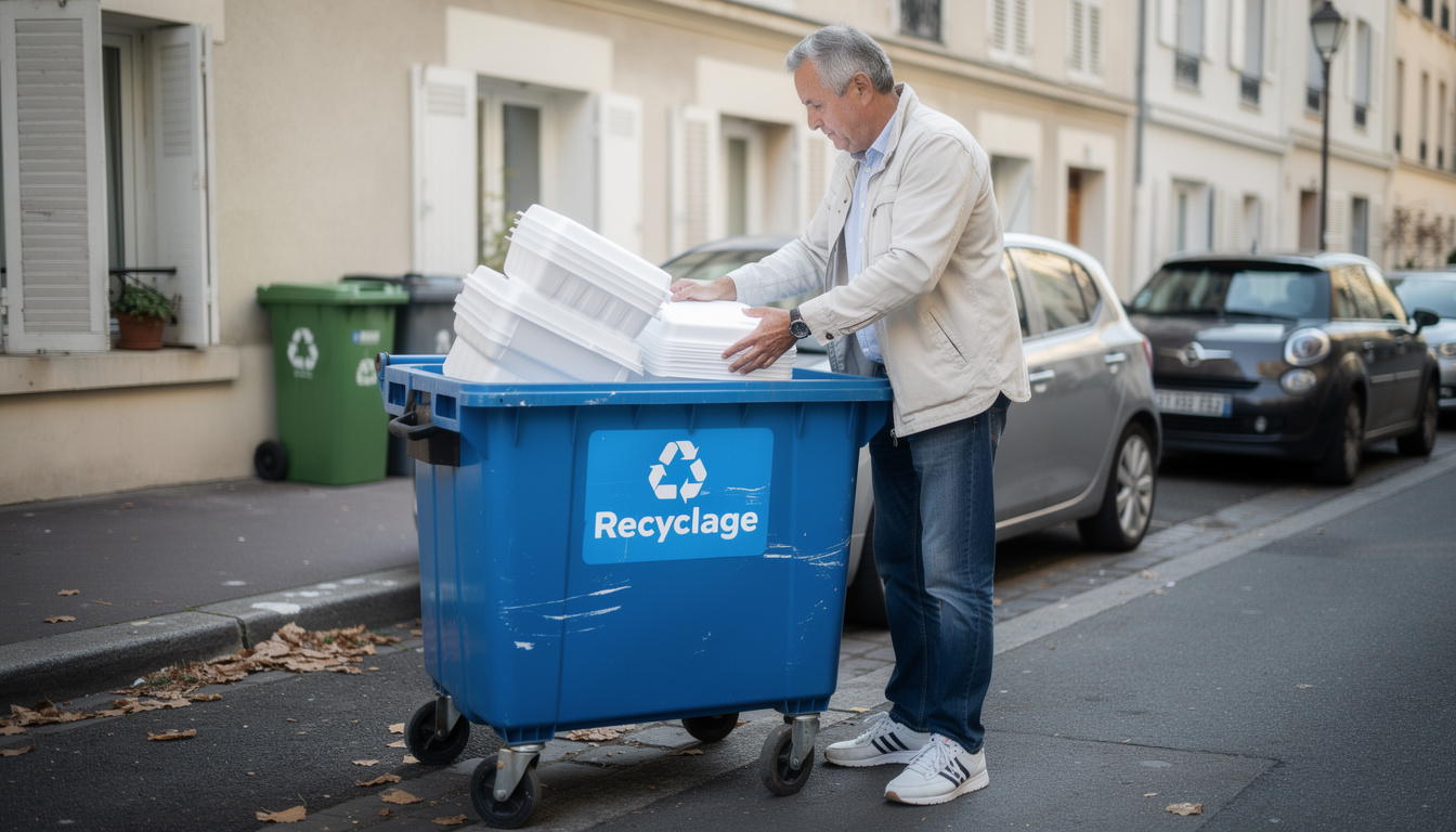 découvrez si le polystyrène doit être recyclé dans la poubelle jaune ou non, et apprenez les bonnes pratiques pour un tri sélectif efficace.