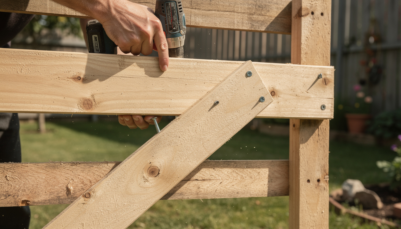apprenez à fabriquer facilement un cache poubelle en palette chez vous grâce à ce tutoriel simple et détaillé, idéal pour un jardin esthétique et pratique.