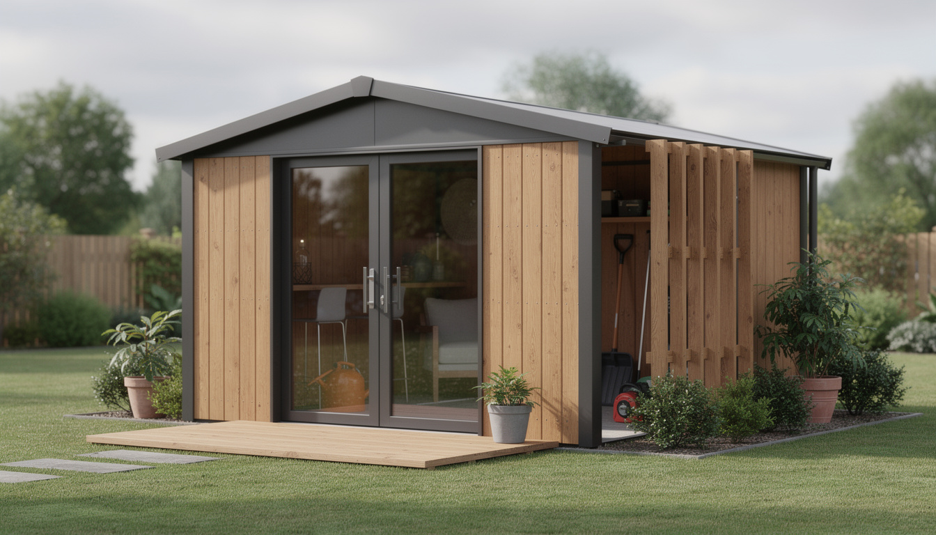 découvrez notre abri multi-usages, idéal pour protéger vos équipements, véhicules et espaces extérieurs avec style et robustesse.