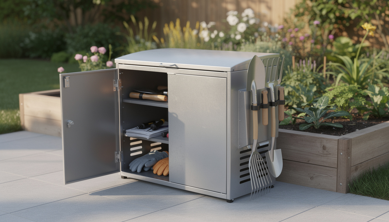 découvrez notre cache-poubelles en acier, robuste et design, idéal pour dissimuler vos poubelles avec élégance tout en protégeant contre les intempéries.