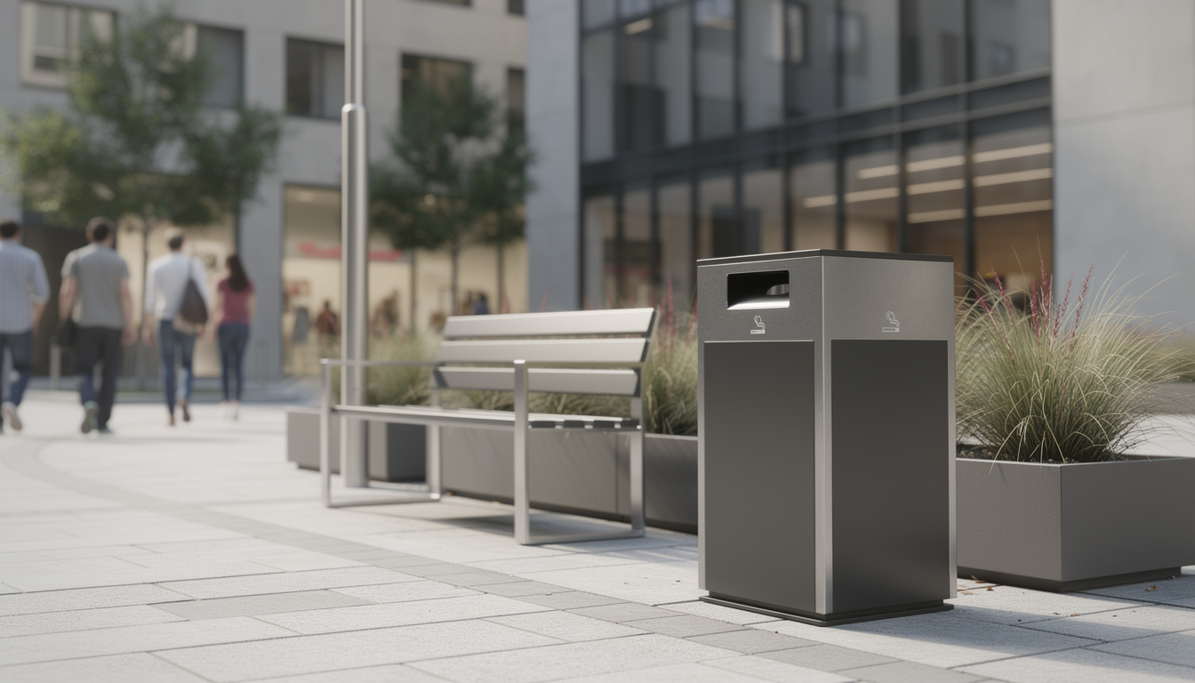 découvrez notre cendrier poubelle cubique, un accessoire élégant et pratique pour garder vos espaces propres et sans déchet.