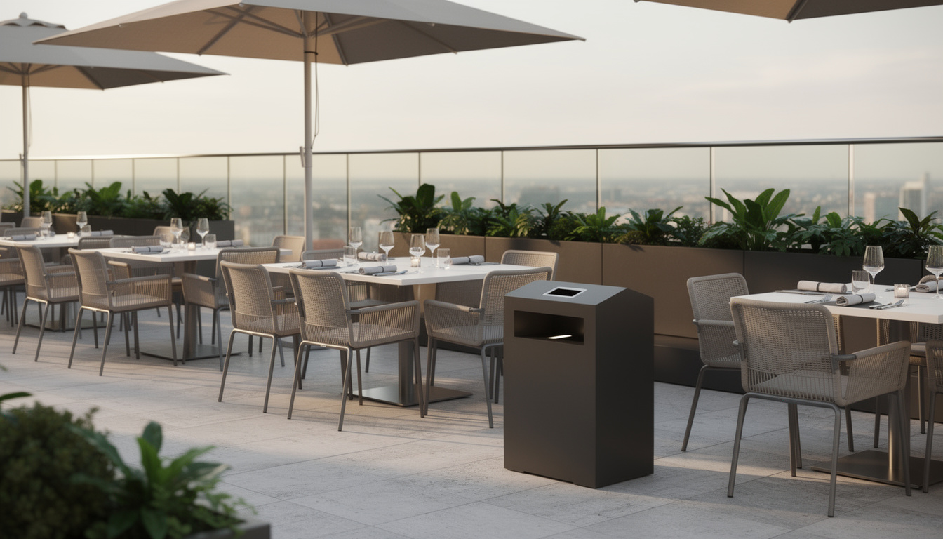 découvrez notre cendrier poubelle cubique, alliant design moderne et fonctionnalité pratique pour un espace propre et élégant.