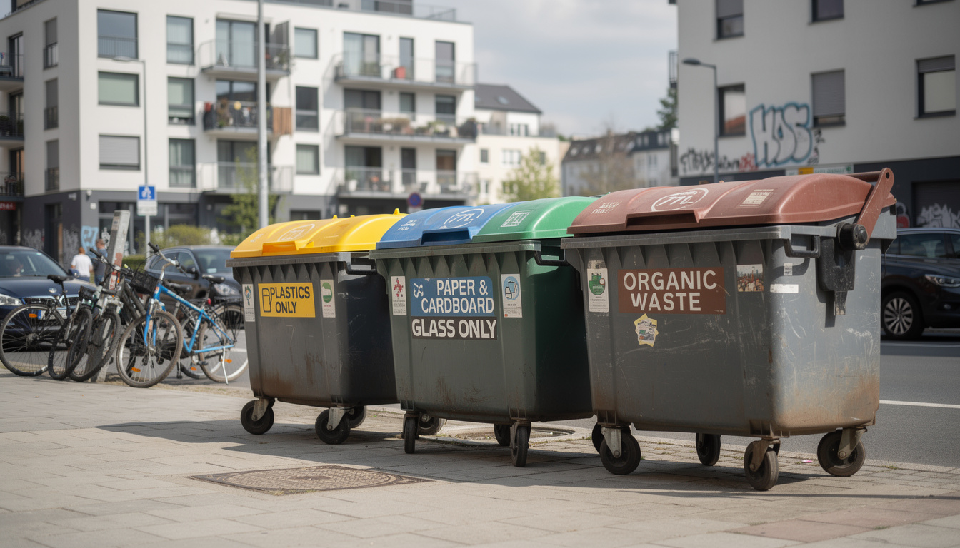 découvrez notre conteneur poubelle de 770l, idéal pour la gestion efficace des déchets. solide, durable et facile à manipuler, parfait pour usage industriel ou communal.
