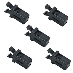 Froiny 5pcs Poubelle Peut Verrouiller en Plastique Interrupteur Auto-Verrouillage Capture De Rechange Compatible Tactile Clip De Réparation De Loquet, Noir