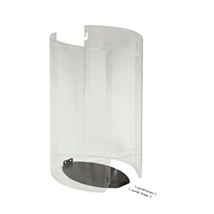 Lot de 2 façades plastique + fond pour corbeille vigipirate Arkea - transparent/gris manganèse