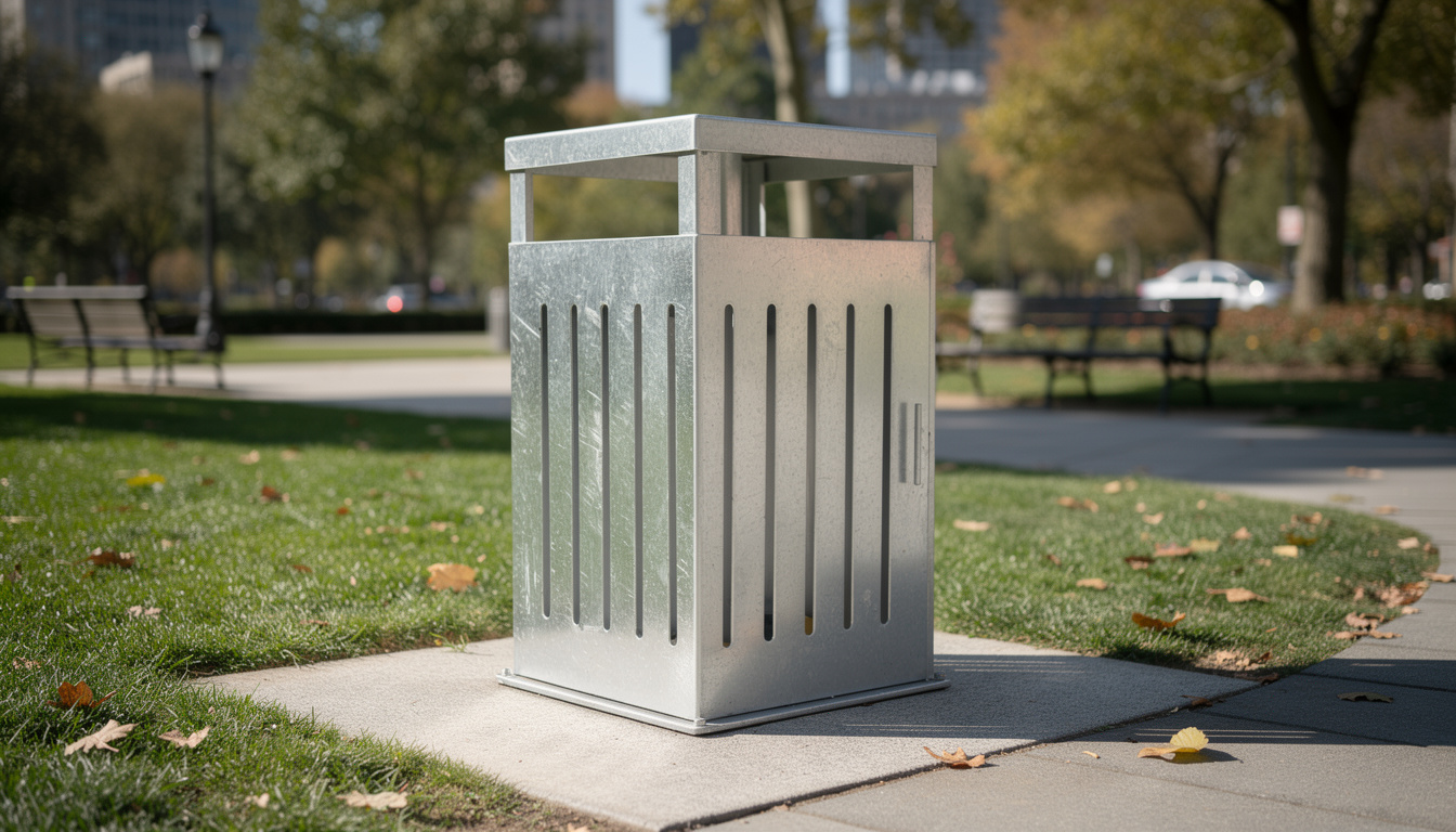 découvrez notre poubelle d’extérieur en acier, durable et résistante aux intempéries, idéale pour garder vos espaces extérieurs propres et organisés.