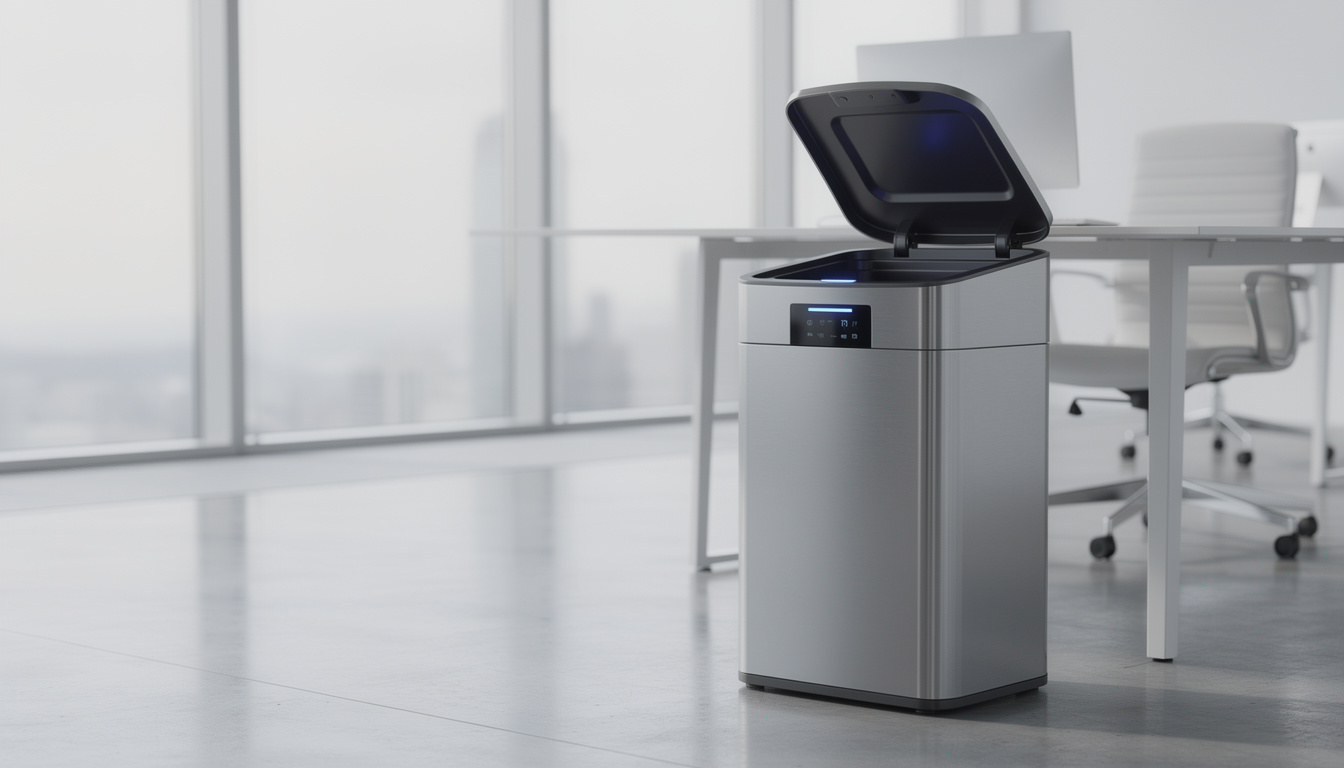 découvrez notre poubelle électronique innovante, alliant praticité et technologie pour une gestion des déchets simplifiée et hygiénique.