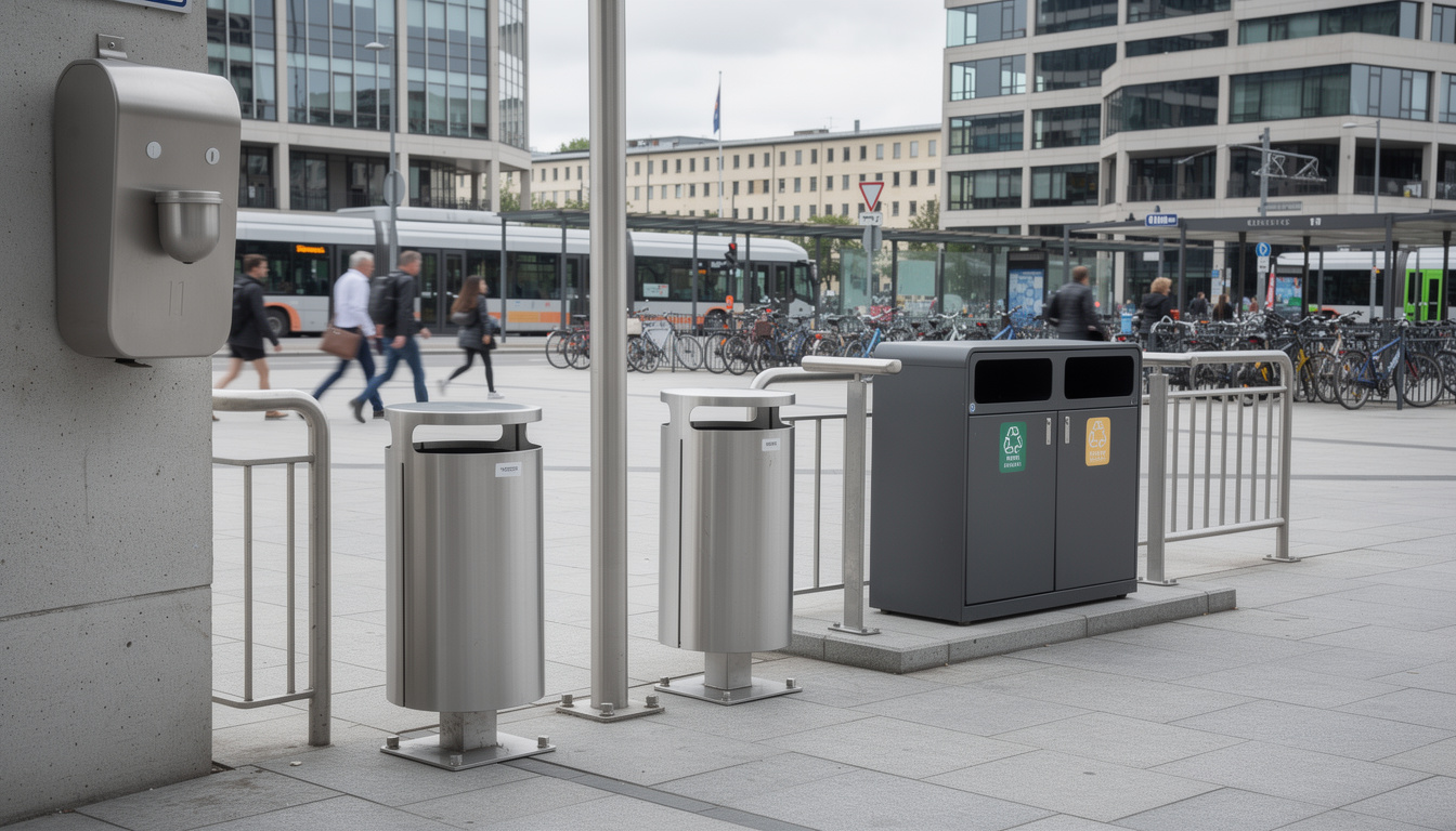 découvrez notre sélection de poubelles pour espace public, conçues pour allier praticité et esthétique, afin de maintenir la propreté dans les lieux publics.