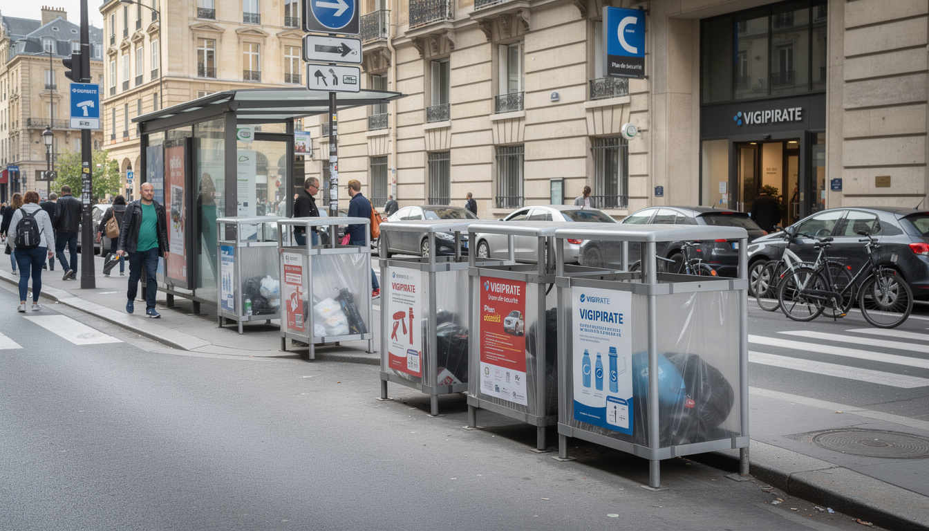 découvrez notre poubelle vigipirate, conçue pour garantir la sécurité et la prévention des risques dans les lieux publics et professionnels.