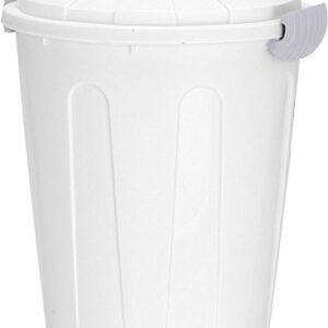 Spetebo Maxitonne Poubelle universelle avec couvercle Blanc 40 l