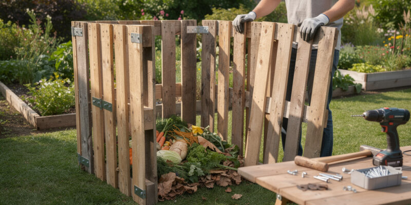 Comment fabriquer un composteur avec des palettes facilement
