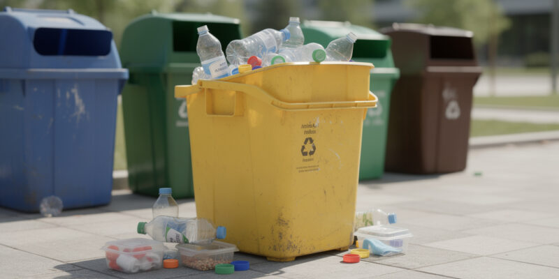 Quelle couleur de poubelle pour recycler le plastique correctement